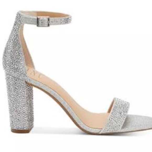 INC International Concept Lexini Two Piece Sparkle/ Glitter Sandals Size 9M - Picture 12 of 14